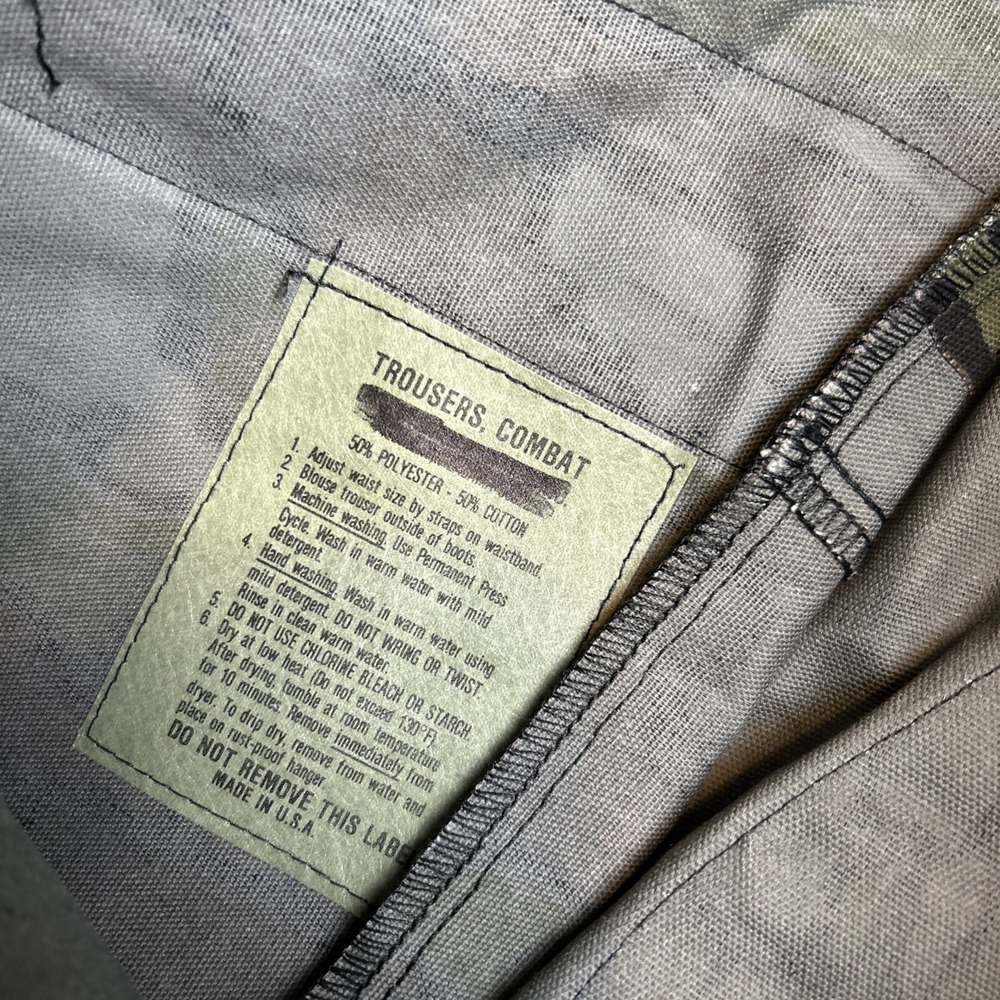 NOS VTG 80s Trebark Cargo Pants L Reg Canvas Turkey Camo Hunting Military NWTF - Picture 5 of 7